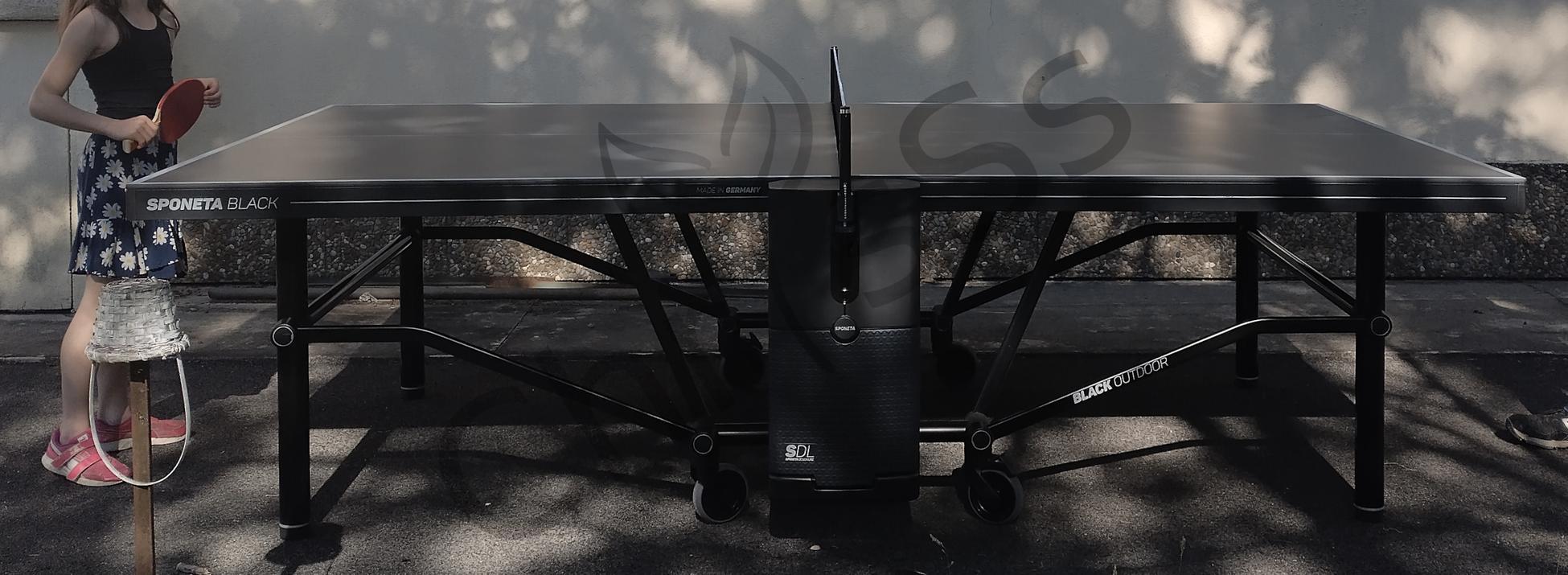 Tennis de table - Sponeta SDL Outdoor Black Edition 1950x1300