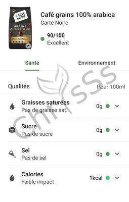 Café grain CARTE NOIR 600x400